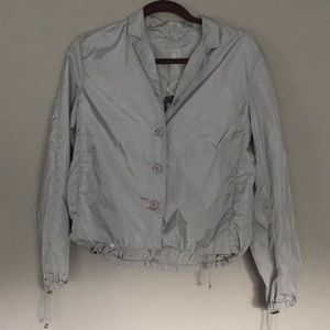 add Silver button up w/pockets fully lined jacket